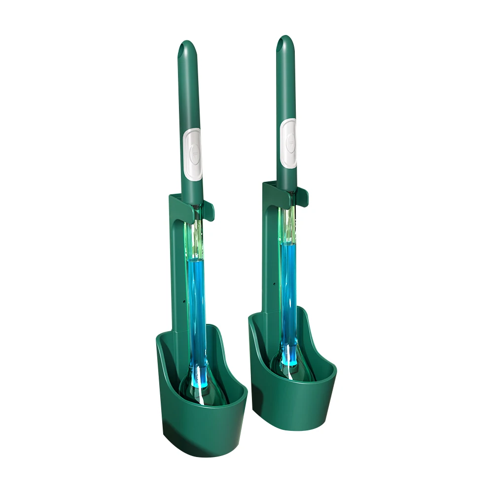 

JOYBOS Wholesale Bathroom TPR Toliet Brush Cleaning Toilet Brush With Holder liquid storage design, Green and gray