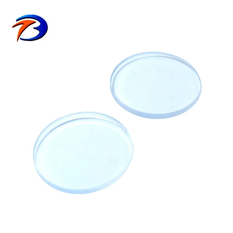 diameter 55mm fused silica quartz glass window v coating 355nm  for laser debris shields