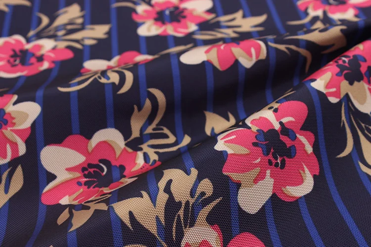 High Quality 300D FDY Oxford Big Flower Print Fabric For Apron