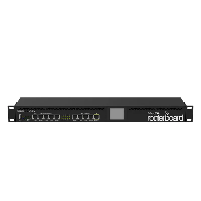 

Original Miklotik RB2011UiAS-RM RM enterprise class home Internet bar ROS Gigabit wired router, supporting Poe power supply