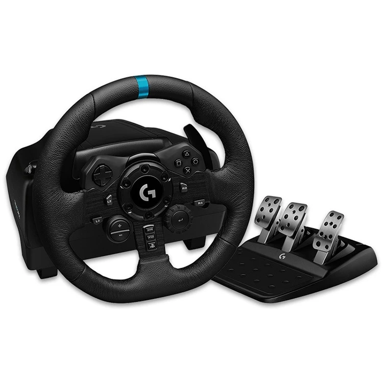 

Logitech G923 Game Racing Steering Wheel Pedal Shift Lever Original Wired Logitech Steering Wheel Support with Seat for Ps4