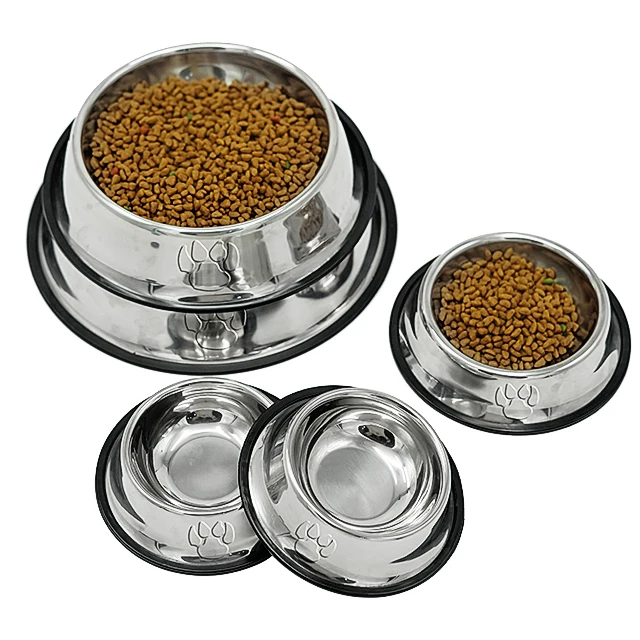 

RTS Pet Bowl Amazon Hot Sale Custom Logo Stainless Steel Dog Bowl Pet Feeder