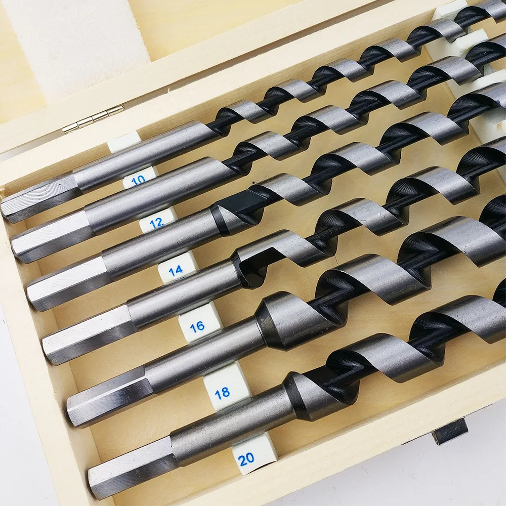 Hex Shank Screw Point Self Feed Wood Auger Drill Bits For Wood Deep