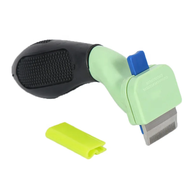 

Amazon Hot Sale Pet Grooming Short Hair Removal Comb Deshedding Tools Stainless Steel Fur Eliminator For Dog, Customized color