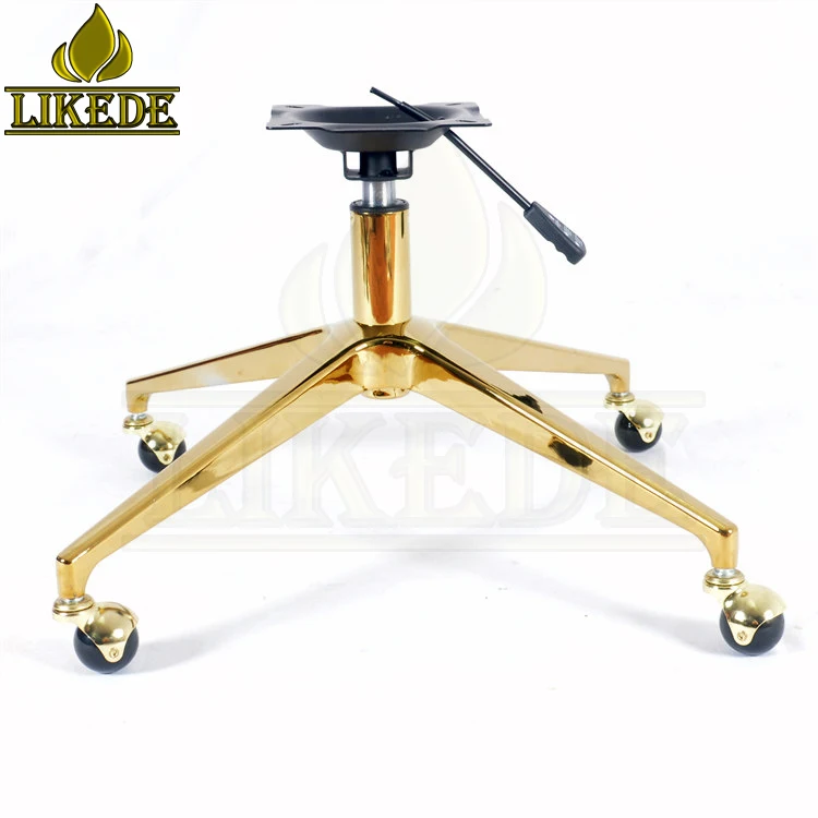 New Golden Swivel Chair Leg Aluminum Gold Furniture Leg Powder Coating Finish for Sofa Leg
