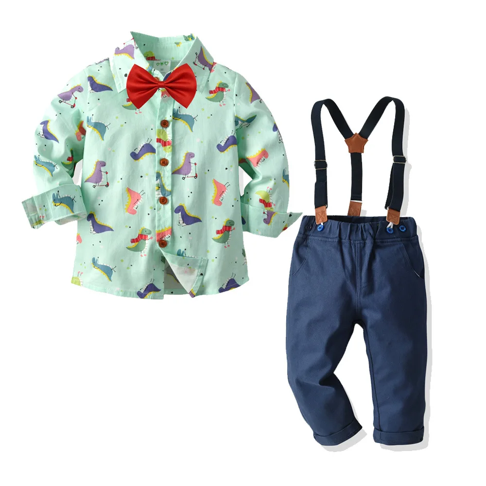 

wholesale Kids 3 Pieces Set Gentleman Formal Suit Children outfit Boy Suit For Wedding 20v031