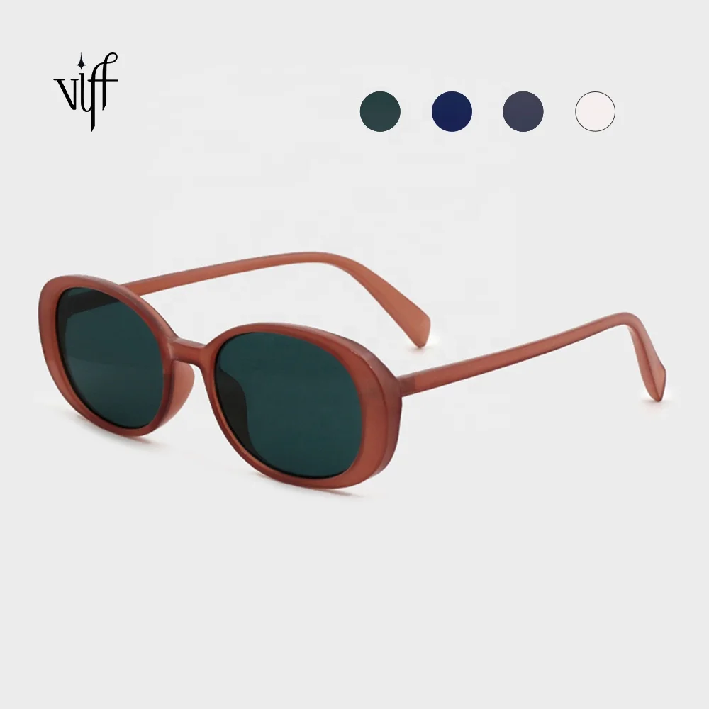 

VIFF Custom Sunglasses HP20042 Classic Simple Design Oval Plastic Frame 2021 Popular Trendy Sun Glasses for Women