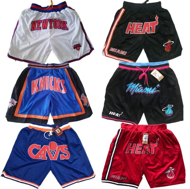 

wholesale Custom mens Embroidered basketball shorts high quality mesh polyester just mens women shorts custom logo basketball, Custom color