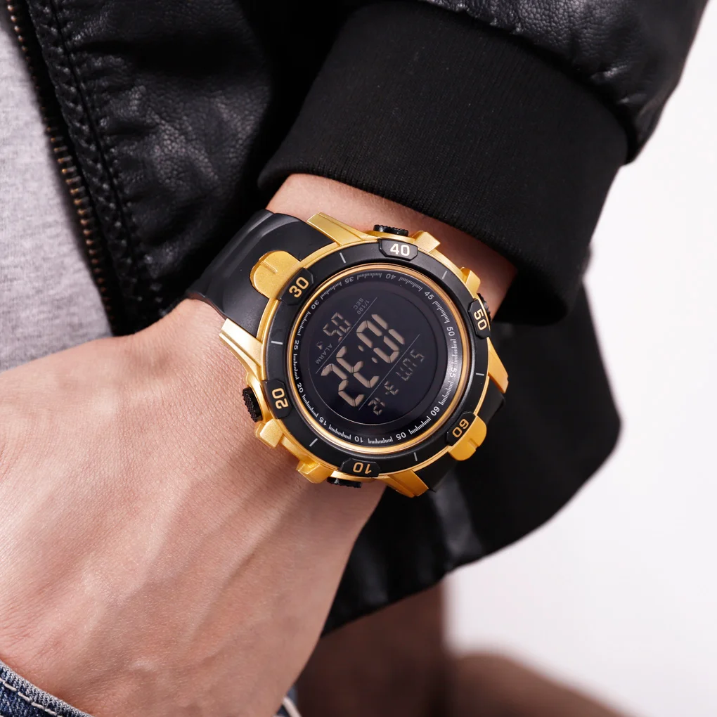 

SKMEI 1475 Digital men Sports Watch Waterproof Alarm Clock Military Wristwatches Relogio Masculino