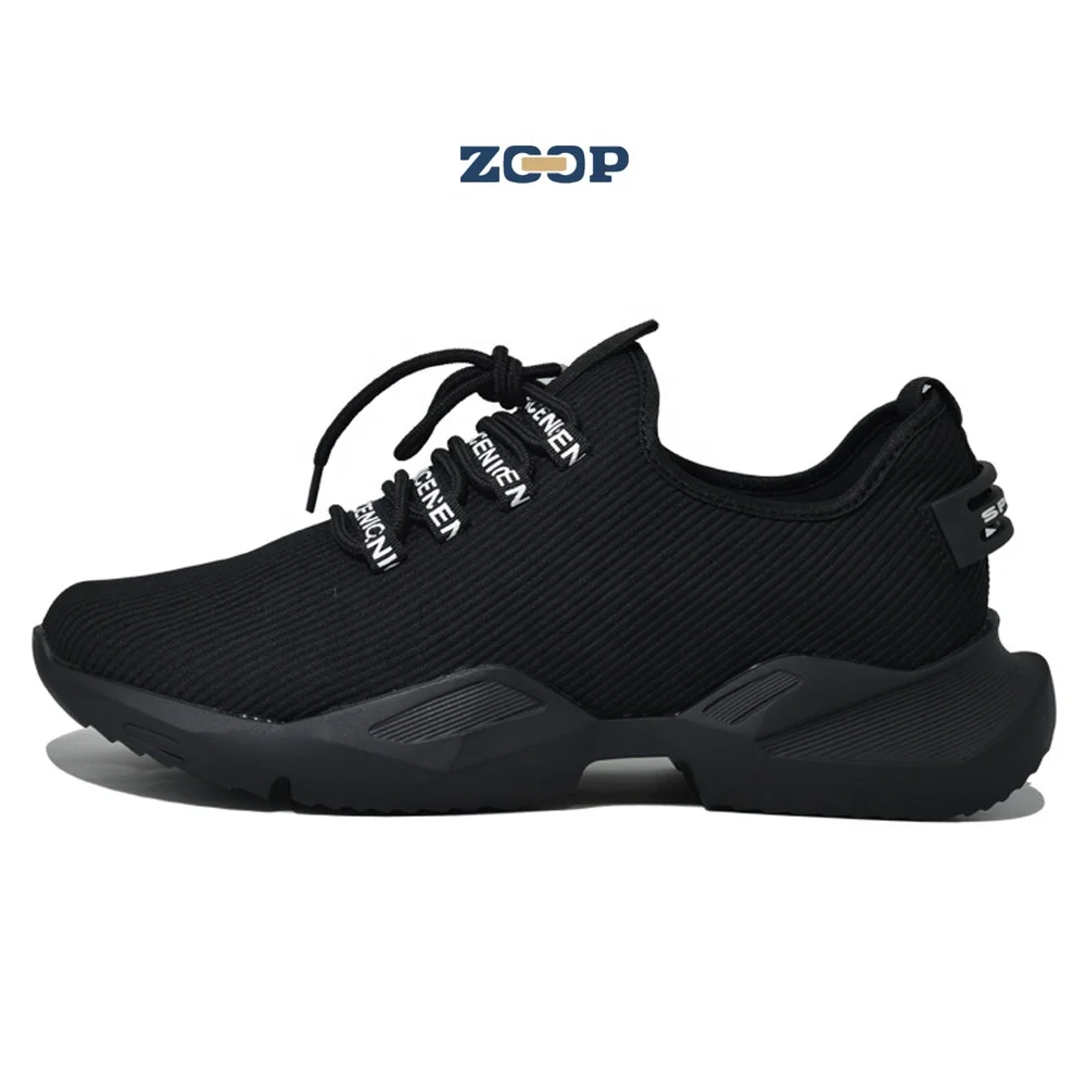 

Oem custom mens trainers 2020 lace-up design fashion sneakers, Black, white