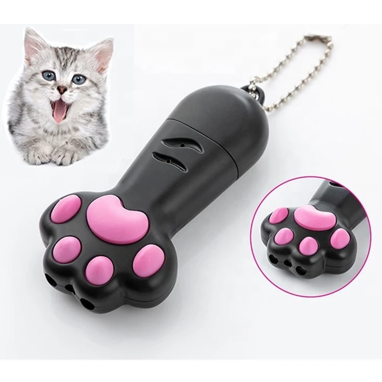

Rechargeable Usb 3 In 1 Interactive Laser Pet Cat Toys With Flashlight Uv Light, White/pink/yellow/black