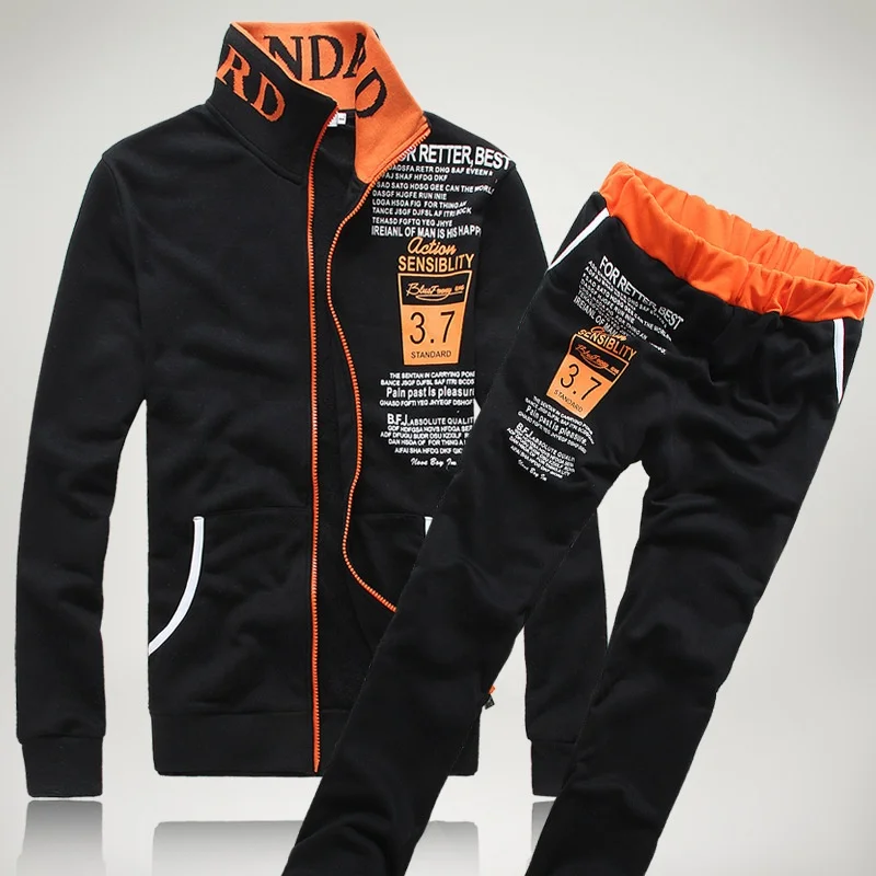 

Hot Sell Letters Style Men's Suit Long-sleeved Casual Sportswear Jogging Suit