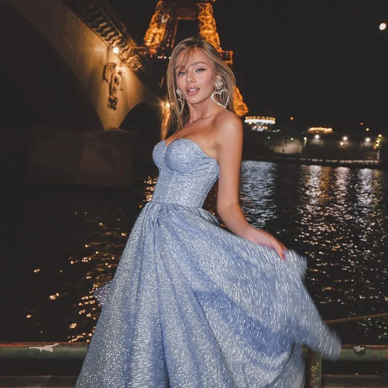 

B1205TA34 Cheap Price Luxury Shiny Evening Dress High Slit Gorgeous Prom Wedding Dresses