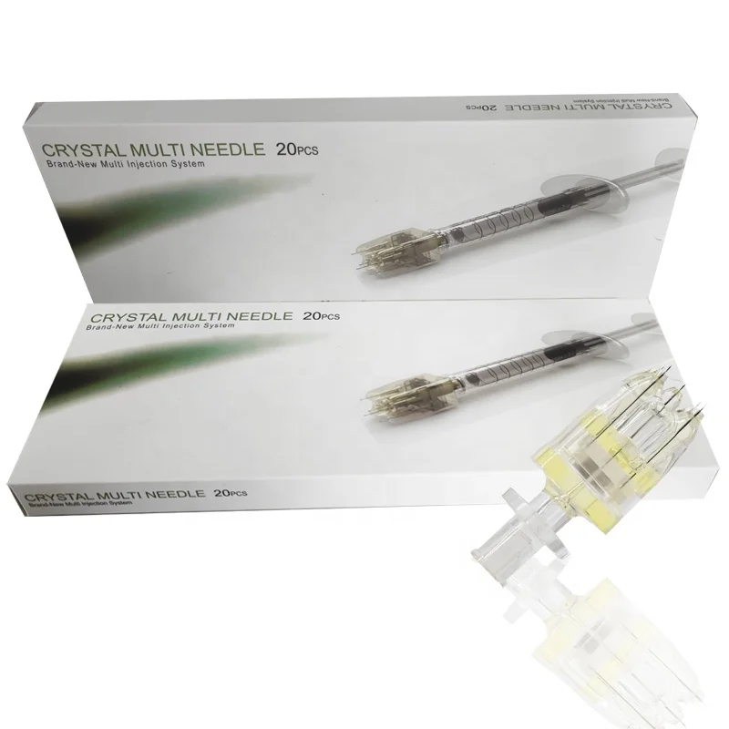 

Mesotherapy sample Injector Meso Therapy 5 Pins Needle replaced micro needle Crystal Multi Needle For Beauty Facial Skin Care