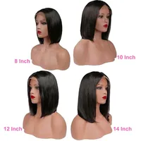 

2020 New Arrival Summer Short BOB Wig Brazilian Virgin Human Hair Lace Front Wig, Silky Straight Lightweight BOB