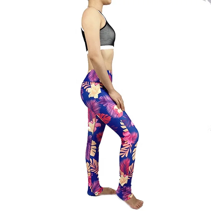 

Women High Waist Leggings Sublimation Fitness Tights Print Spandex Yoga Pants, Customer's request