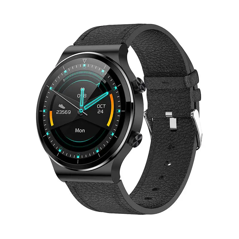 

Fashion Business 1.28 inch Round Full Touch Screen Music Player BT Call Sport G51 Smart Watch Bracelet Waterproof
