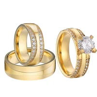 

Alliance anillos anel gold plated stainless steel rings jewelry women,couple engagement ring diamond,Hot Selling wedding rings