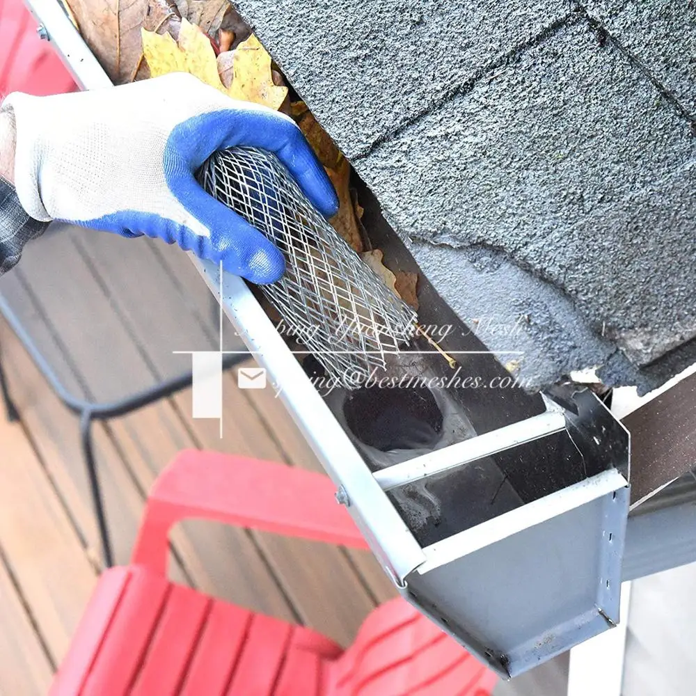 Gutter Guard Strainer 3 Inch Mesh Gutter Downspout Guard For Leaf And