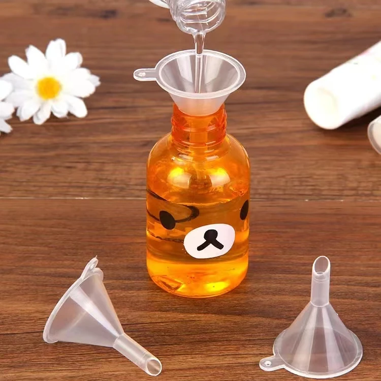 

Wholesale 10pcs/lot Plastic Small funnels For Perfume Mini Liquid Essential Oil Filling Empty Bottle small funnel Packing Tool