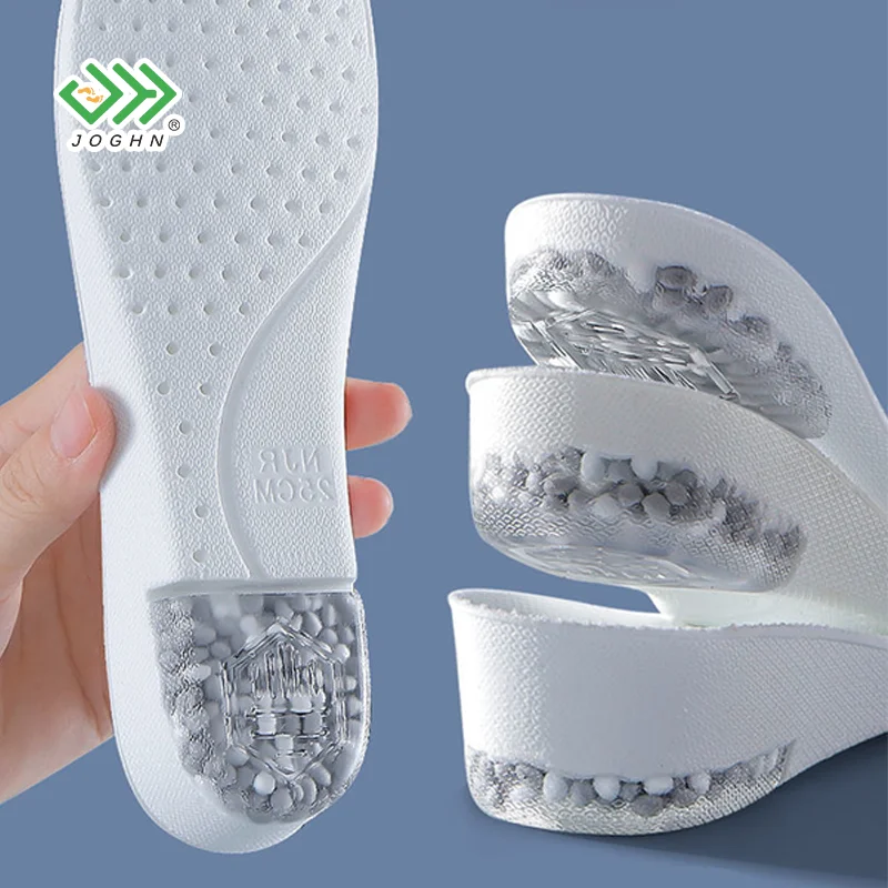 

Factory Direct Sales Popcorn Insoles Dreamy Feeling PU Shock Absorbing Height Boosting Insoles for Casual Shoe