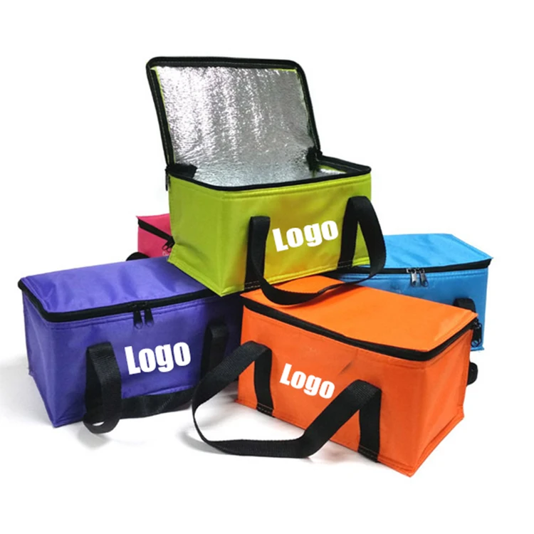 

YASEN Factory Price Custom Logo Printed Portable Non Woven Large Capacity Insulated Bag Thermal Lunch Cooler Bag