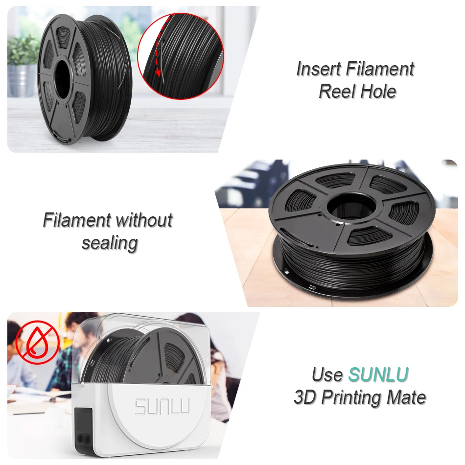 
SUNLU 1 kg pla 1.75 3mm 3d printing filament materials imported pla plastic granule 