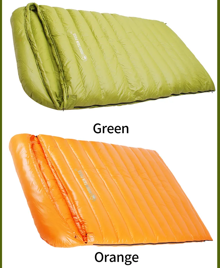 Oem Goose Down Double Sleeping Bag For Camping And Hunting Winter