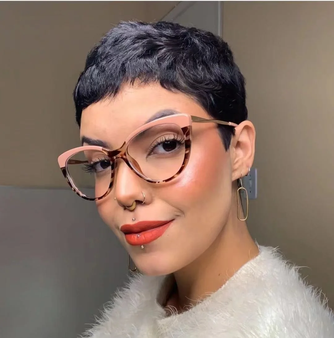 

2022 Hot Selling High Quality New Design Luxury Eyewear Women Men TR90 Frame Fashion Retro Cat Eye Glasses