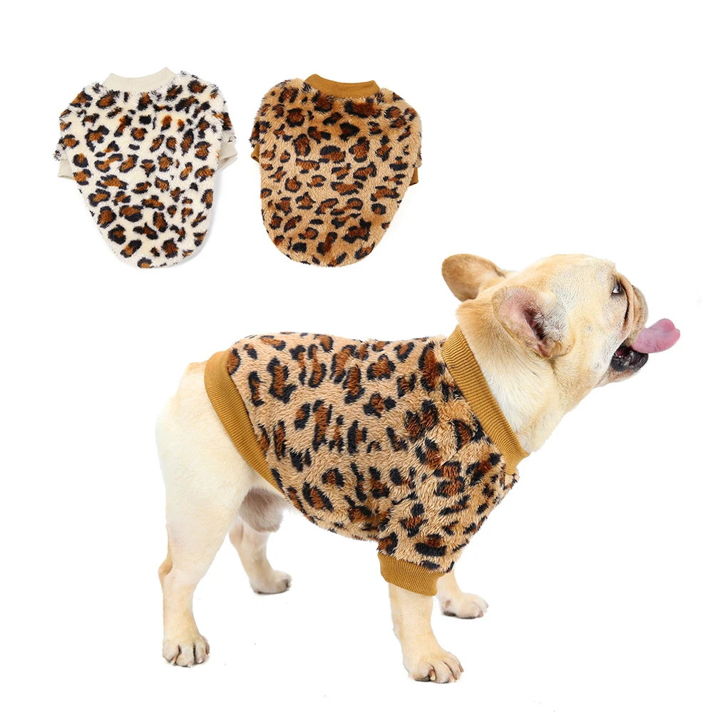 

Hot Sale Leopard Pet Cat Puppy Warm Winter Dog Coats Jacket Winter Clothes Dog Accessories Luxury Pet Apparel