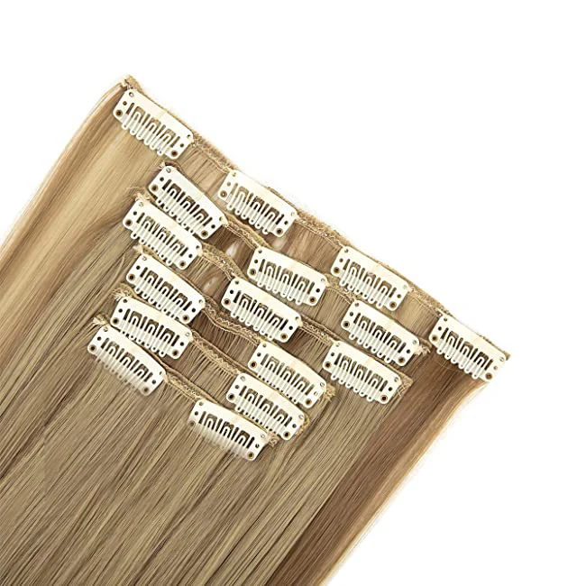 

Wholesale 6 Pcs 16 Clips 100% Real Remy Human Hair Clip In Extensions For Woman