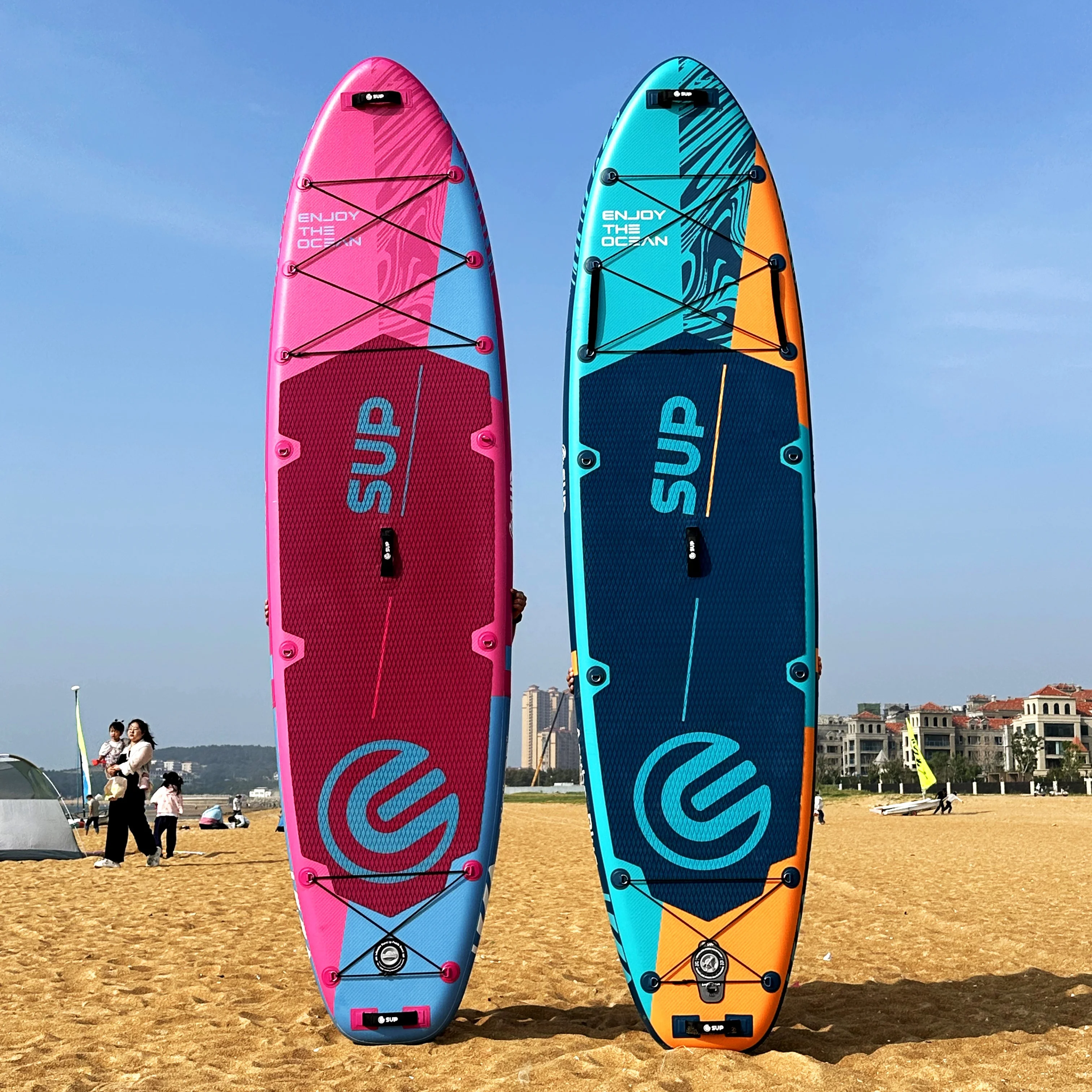 ESUP 11ft 6in All-Round Unisex  Easy Maneuver Inflatable Paddle Board  Extra Wide SUP for Stability