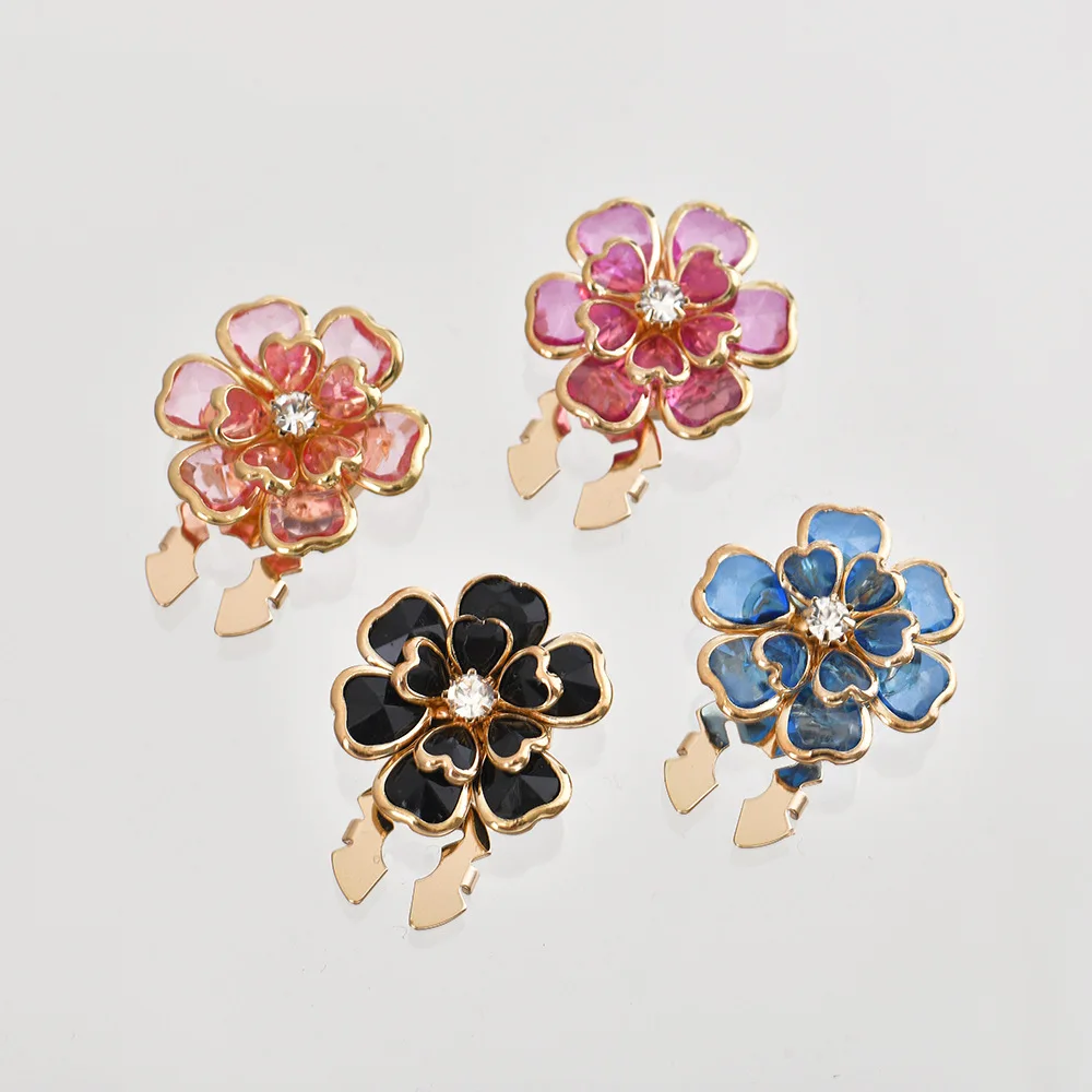 JFRB136 Custom Flower Button Cover Elegant Cufflinks Fashion Jewelry Button Covers For Women Shirts