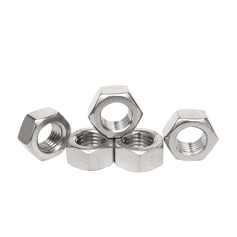 

DIN 934 Stainless Steel hex coupling nuts 304/316 A2-70 A4-70 Hex Nut with Metric and Inch Hexagon Nut