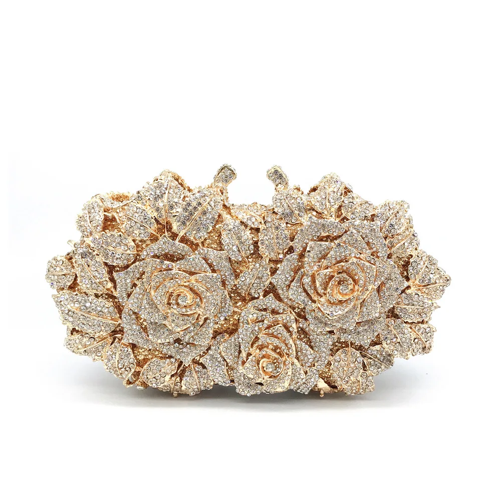 

Women Luxury Rhinestone Bridal Clutch Purse Expensive Crystal Colorful Wedding Clutch Purse And Handbag Evening Bag