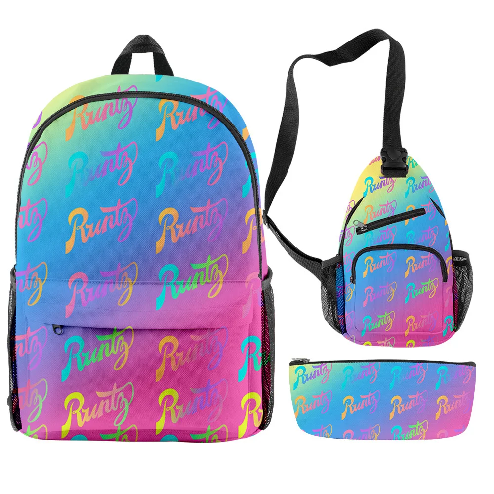 

2021 new 3pcs Runty Backpack sets Fashion outdoor coo-kies bag packs smell proof backwoods cigar bags RAW Messenger bag shoulder