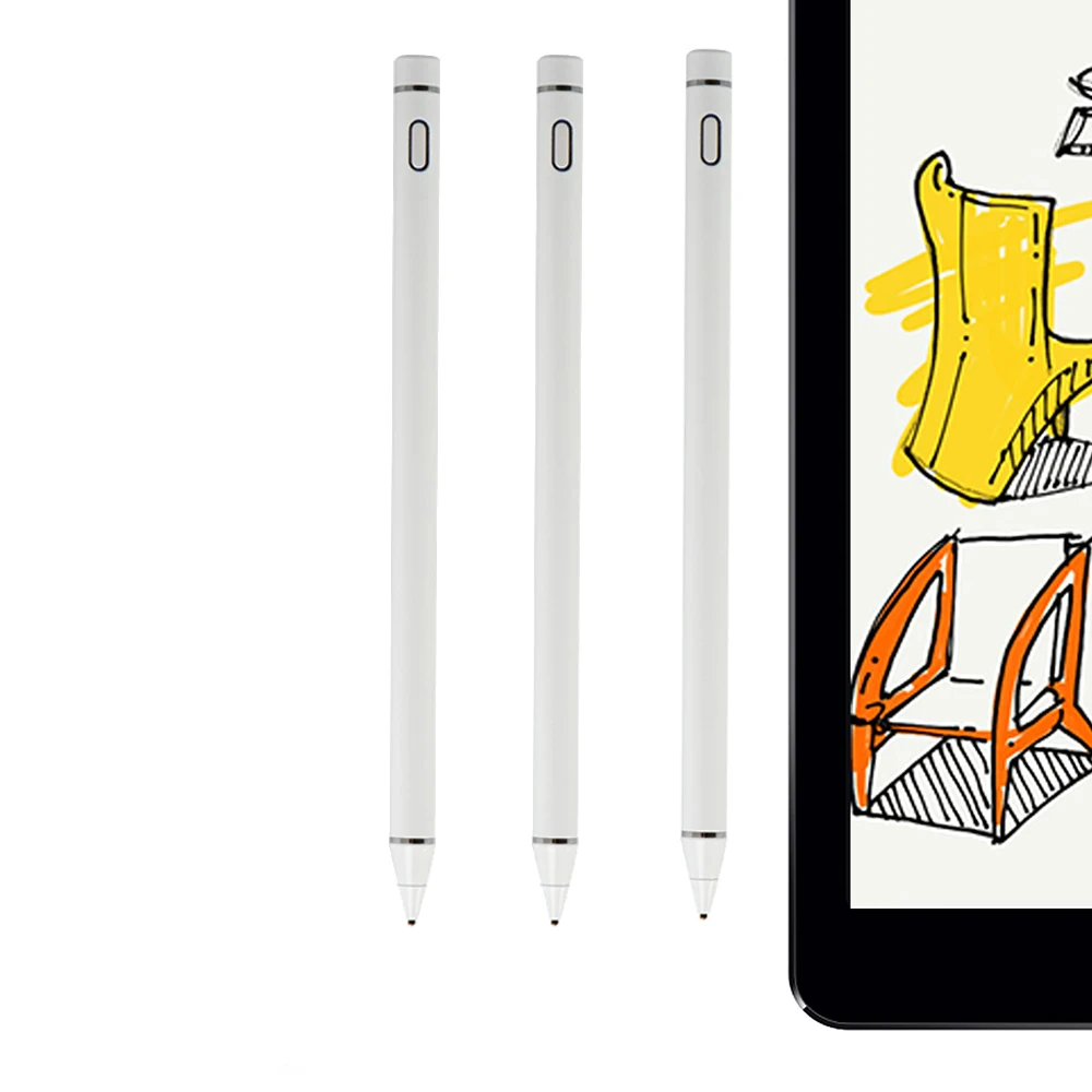 

Active Stylus Universal Active Stylus Pen with Ultra-Slim Tip Stylus for Capacitive Touchscreen Devices, White/black