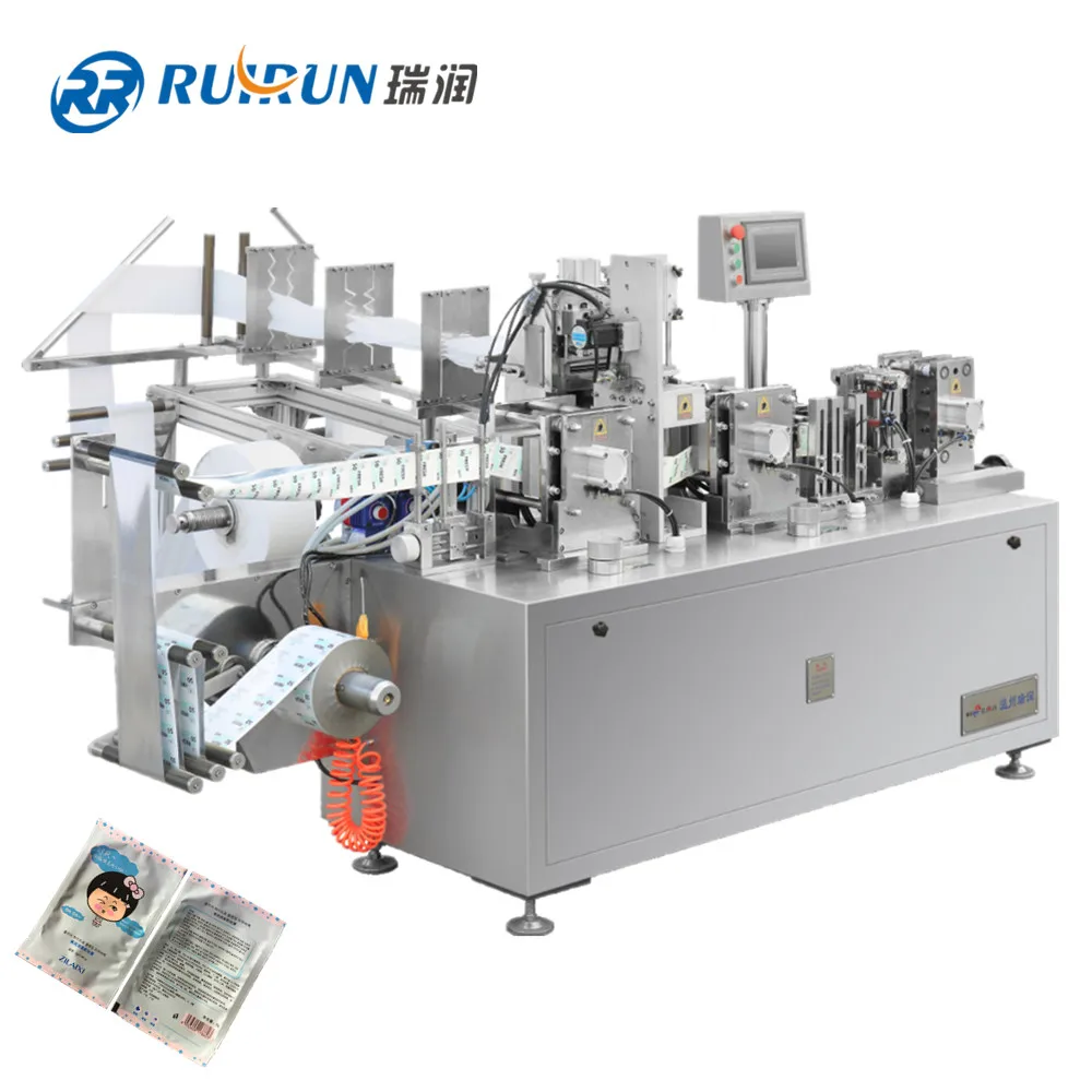 
Four side Seal High Speed Single Sheet Wet Wipes wrapping machine with CE certificate 