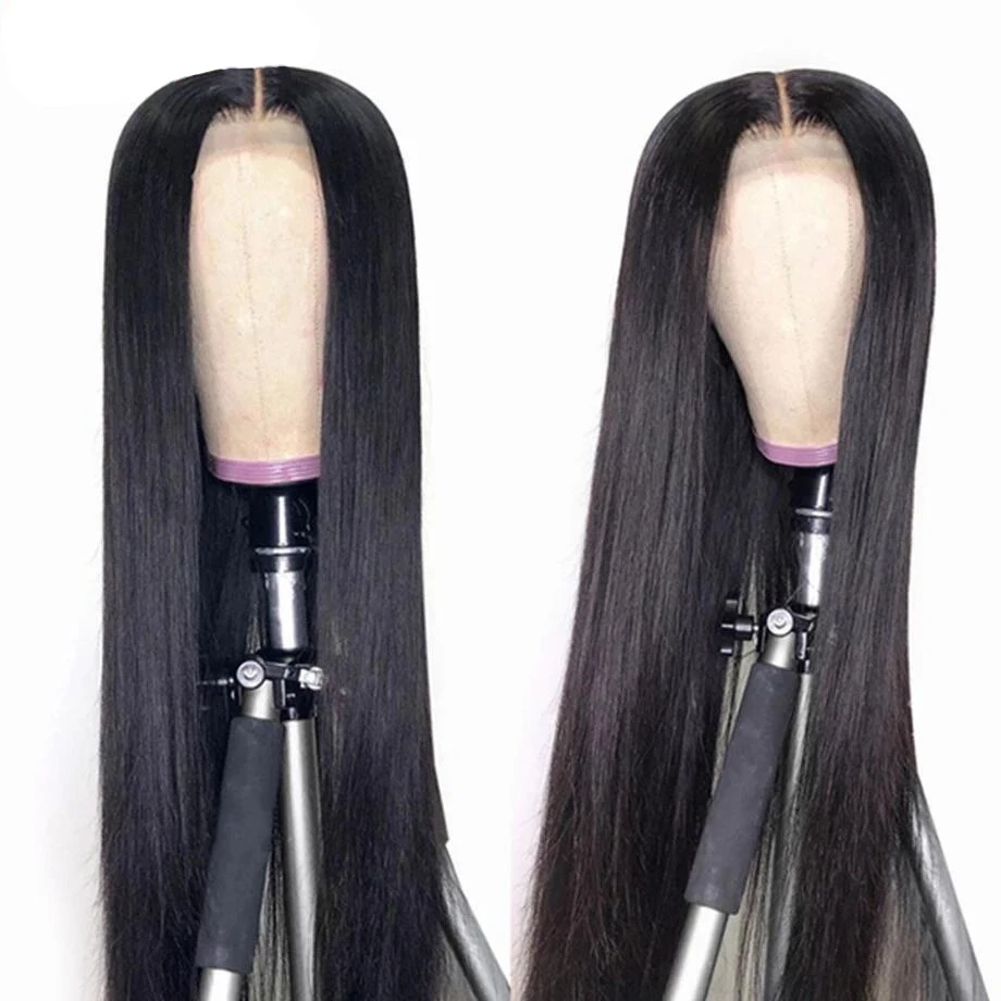 

30 inch Human hair wigs Transparent Lace Front wigs Wholesale Natural color Brazilian Straight remy hair wigs for Black women