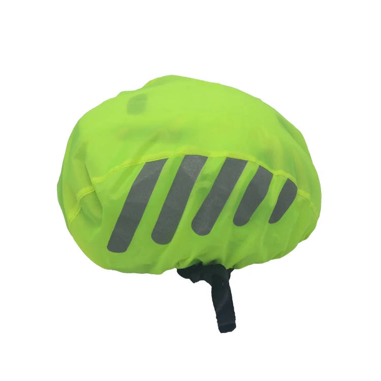 
High quality Polyester Reflective Waterproof Bike Accessories Bicycle Helmet Rain Cover 