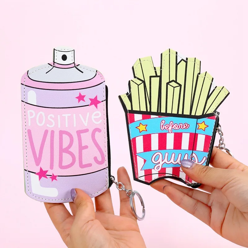 

Seaygift Cute Cartoon Women Ice Cream Coin Purse Pu Leather Small Bag Mini Key Storage Pouch Waterproof Girls Wallet Purse kids, Pink