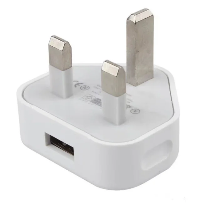 

Universal UK Plug 3 Pin Mains USB Wall Charger Adapter Single Usb Travel Phone Charger Charging For iPhone X 8 7 iPad Samsung S9
