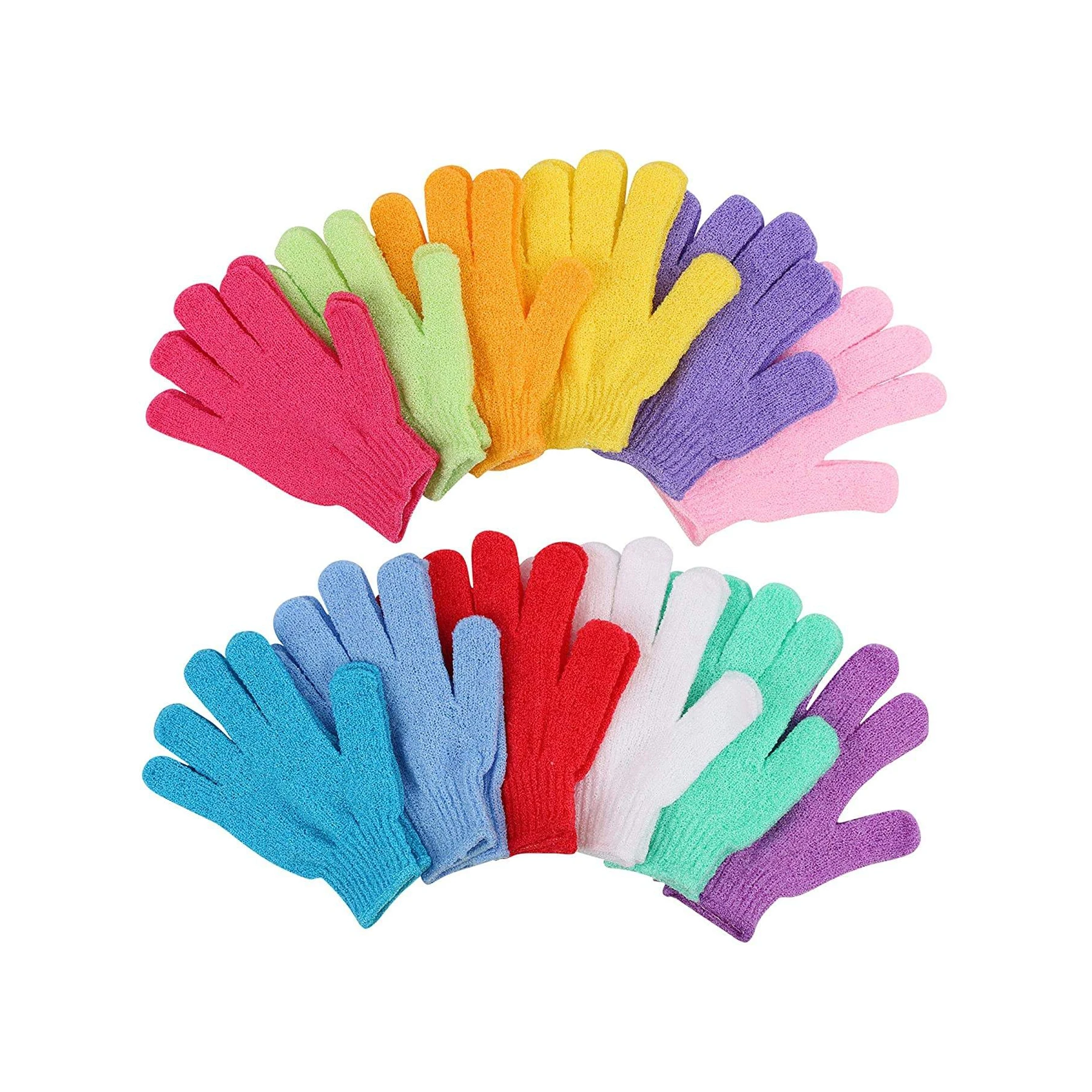 

Custom Printed Quality Bath Supplies Gloves Portable Deep Exfoliation Bath Gloves