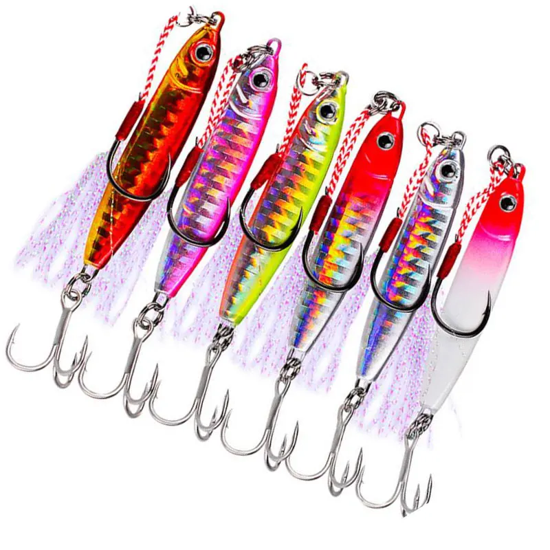 

Wholesale luminous 5.5cm 6.2cm 7cm jig lure for sea fishing, Vavious colors