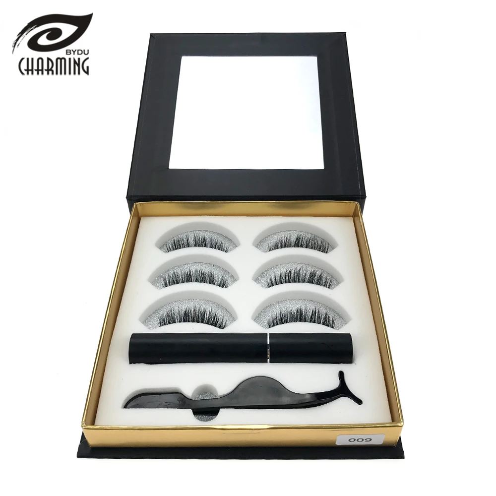 

Custom eyeliner magnetic 3 pairs eyelash kit