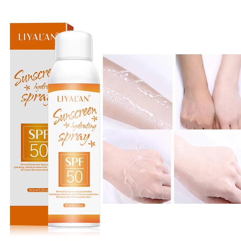 

LIYALAN Wholesale Organic SPF 50+ Lightweight Moisturizing Sunblock Sunscreen Spray