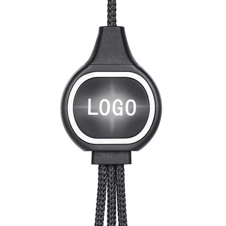 New hot selling 3 in 1 usb cable led usb cable with lighting, micro, type C fast speed charging cable for all phone - ANKUX.COM