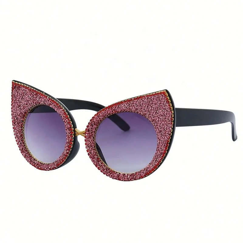 

Wholesale Stylish Retro Full Small Rhinestone Sunglasses Men Women Eyewear Glasses, Colors