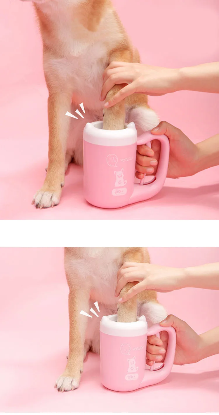 High Quality Pet Dogs Foot Wash Cup Cat Paw Cleaning Supplies Pet Wash