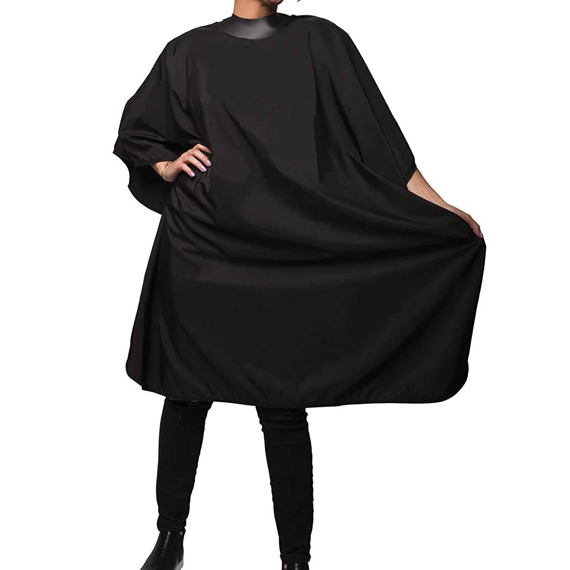 

high quality logo custom salon silicone hair cutting capes wholesale silicone neck barber cape, Printed